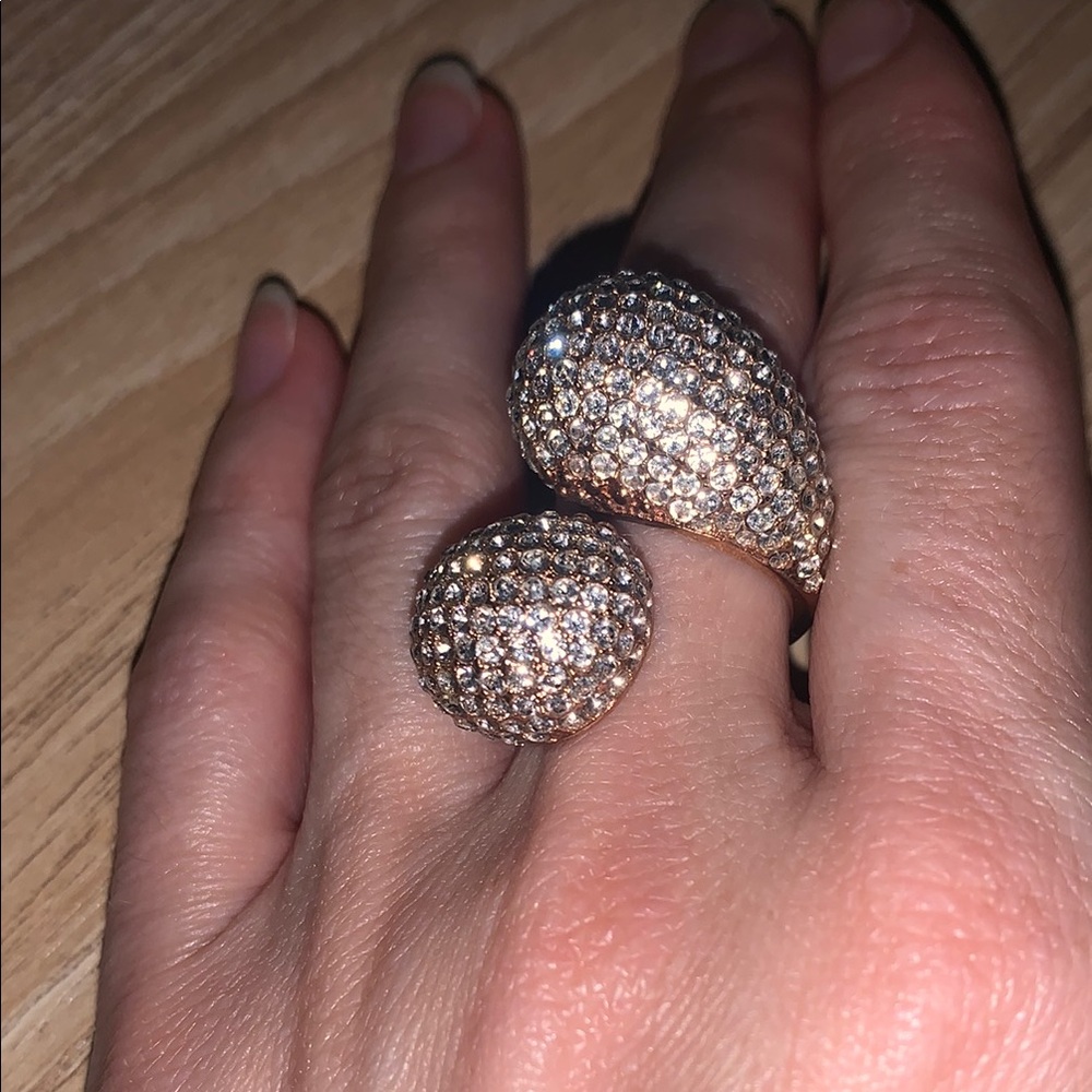 Joan Boyce Rose Gold Pavé Wrap Ring